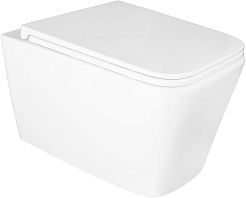 Azario Унитаз подвесной Mona AZ-0057 безободковый белый – фотография-1