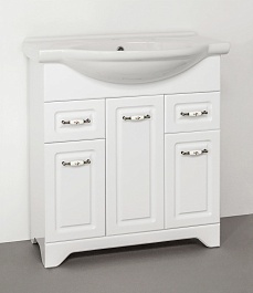 Style Line Тумба для умывальника Олеандр-2 75 белая – фотография-1