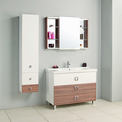 Акватон Мебель для ванной "Стамбул 105" ZSH эбони светлый – фото-1