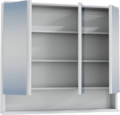 СанТа Зеркальный шкаф Вегас 100 белый – фотография-2