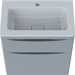 Vivon Тумба с раковиной Ostin 60 напольная серая матовая – фотография-7