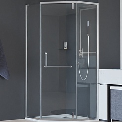 RGW Душевой уголок Hotel HO-084 90x90 профиль хром стекло прозрачное – фотография-1