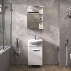 Vigo Тумба с раковиной Hoska 45 белая – фотография-5