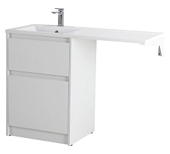 BelBagno Тумба с раковиной Kraft LVD 58 напольная Bianco Opaco под стиральную машину левосторонняя – фотография-3