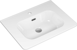 Brevita Тумба с раковиной Riva 60 подвесная белая – фотография-6