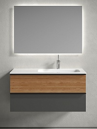 Sancos Тумба под раковину Delta 100 R дуб красный/графит – фотография-3