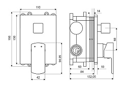 Excellent Смеситель Pride для душа ARAC.4045CR хром – фотография-3