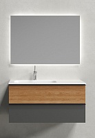 Sancos Мебель для ванной Delta 100 L дуб красный/графит