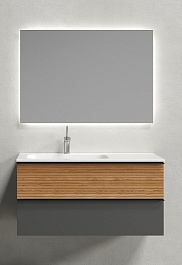 Sancos Мебель для ванной Delta 100 L дуб красный/графит – фотография-1