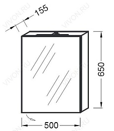Jacob Delafon Зеркальный шкаф "Formilia 50" R – фотография-2