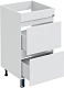 СанТа Мебель для ванной под стиральную машину Марс 110 L 2 ящика белая – картинка-25