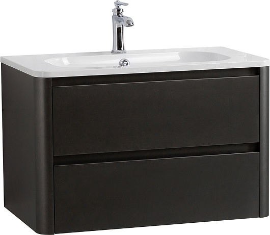 Cezares Тумба под раковину Relax 80 подвесная оружейная сталь – фотография-2