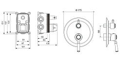 Aquatek Смеситель для душа и ванны Классик AQ1547CR хром – фотография-2