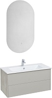 Акватон Мебель для ванной Сохо 100 подвесная слэйт/галька серая