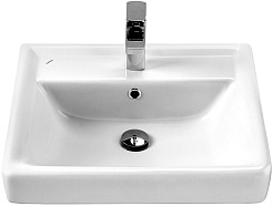 Onika Тумба с раковиной Балтика-Квадро 55.11 Black белая – фотография-8