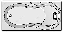 Kolpa San  Комплект гидромассажа Kolpa San Vanessa Standart (массаж: боковой) – фотография-1