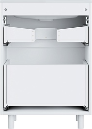 Vivon Тумба с раковиной Ostin 60 напольная белая матовая – фотография-9