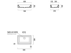 GSI Накладная раковина Kube 8983011 60 см – фотография-3