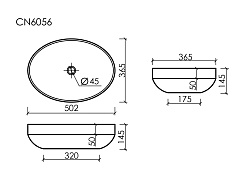 Ceramicanova Мебельная раковина Element 50 CN6056 белая – фотография-12
