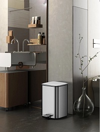 WeltWasser Ведро для мусора WW Wally MT 9L сталь матовая – фотография-4