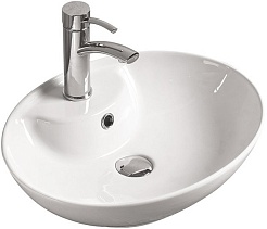 SantiLine Раковина накладная 51 SL-1043 белая – фотография-1