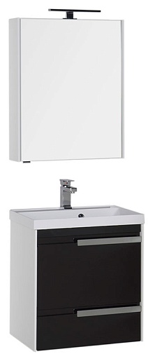 Aquanet Мебель для ванной "Тиволи 60" черный – фото-1