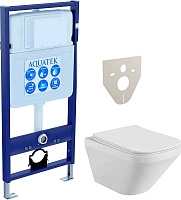 Aquatek Унитаз подвесной Лира AQ1155-00 в комплекте с инсталляцией Standard INS-0000012