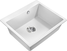 Milacio Мойка кухонная Murcia 60 Cuarzo белая