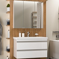 Misty Мебель для ванной Ингрид 90 подвесная белая