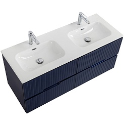 Cezares Тумба под раковину Duet-N 120 с 4 ящиками подвесная sapfiro – фотография-3