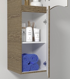 Водолей Пенал подвесной Адель 30 R дуб крымский коричневый – фотография-4