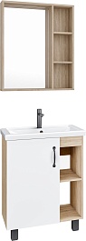 Grossman Мебель для ванной Флай 60 дуб сонома/белая – фотография-1