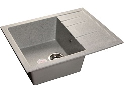 Granfest Мойка кухонная Quadro GF-Q650L Серый – фотография-1