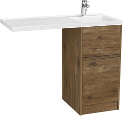 Акватон Тумба с раковиной Лондри 40 R дуб рустикальный – фотография-1