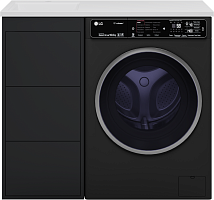 Brevita Тумба с раковиной Grafit 100 L под стиральную машину графит