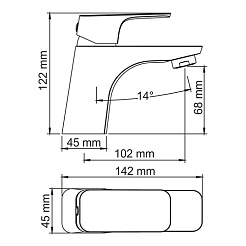 WasserKRAFT Смеситель Salm 2703 для умывальника – фотография-4