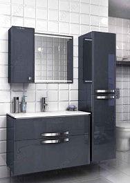  Мебель для ванной Nota 90 серая – фотография-3