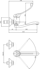 Zollen Смеситель Dresden DR11610341 хирургический – фотография-2