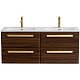 BelBagno Мебель для ванной Eco Cer-N 120 с 4 ящиками орех шоколад софт CZR-8073-120-2 ручки сатиновое золото – картинка-30