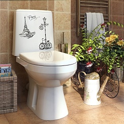 Оскольская керамика Унитаз-компакт Лея велосипед с микролифтом – фотография-4