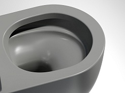 Ceramicanova Подвесной унитаз Modena Rimless CN6063MH антрацит матовый – фотография-5