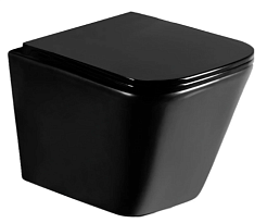 WeltWasser Унитаз подвесной GELBACH 043 GL-BL черный глянец – фотография-1