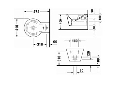 Duravit Биде подвесное "Starck 1" 02741500001-WG – фотография-2