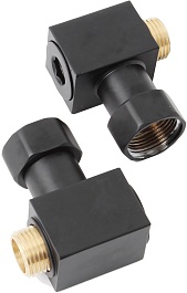 Domoterm Полотенцесушитель Квадро Плюс П6 500x800 черный – фотография-3