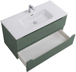 BelBagno Тумба с раковиной Etna 100 подвесная еловая матовая – фотография-7