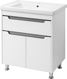 Ceruttispa Тумба с раковиной Эмилия grey 70 – фотография-1