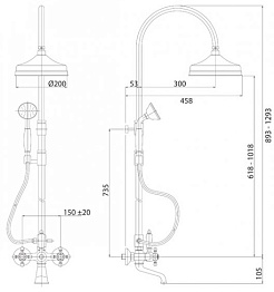 Cezares Душевая система GOLF-CVD-03/24 – фотография-2