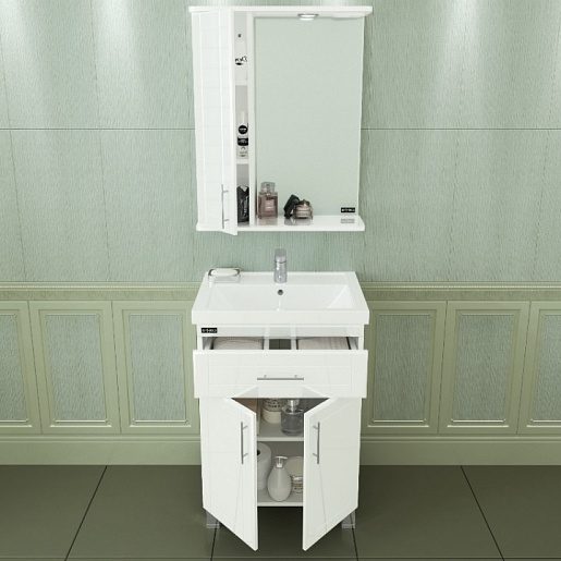 СанТа Мебель для ванной Дублин 60 L, ящик – фотография-2