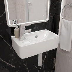 Teymi Раковина в туалет Hanna 45 T50901 левая – фотография-3