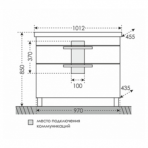 СанТа Мебель для ванной Калипсо 100 NEW – картинка-5